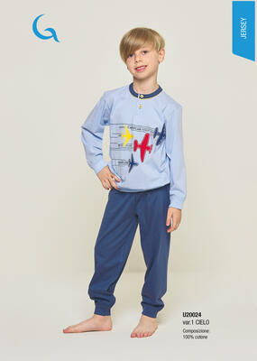 PIGIAMA BAMBINO M/L U30024 Tellini S.r.l. Ingrosso Abbigliamento